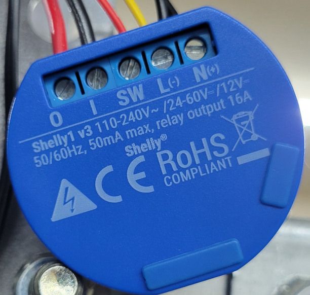 Shelly 1 Wi-Fi Relay Switch 16A - Just Electronics